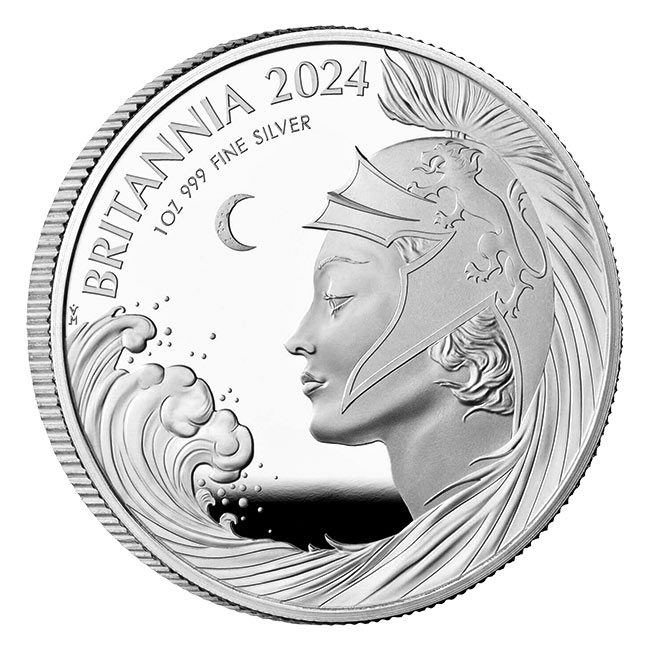 2024 1oz Silver Proof Britannia Coin PF70
