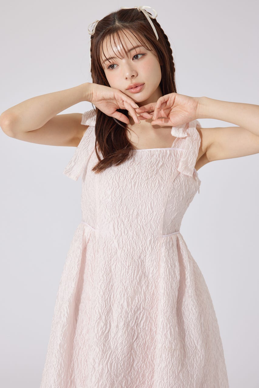 rienda | 【AKB48 千葉恵里さん着用】ショルダーリボンワンピース