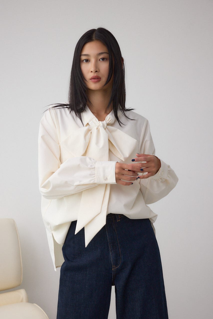 AZUL BY MOUSSY | ボウタイリボンブラウス (シャツ・ブラウス ) |SHEL