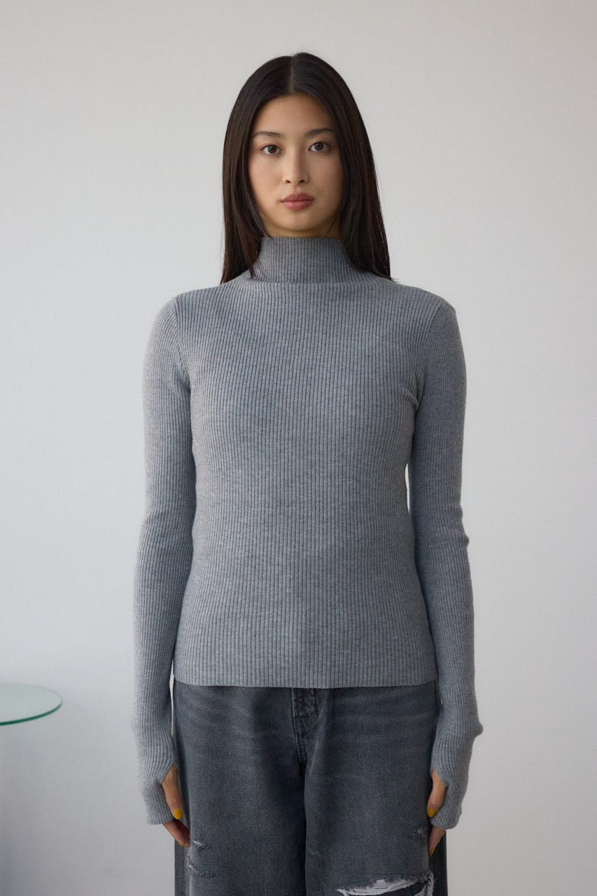 AZUL BY MOUSSY | サムホールリブニットトップス (ニット ) |SHEL'TTER