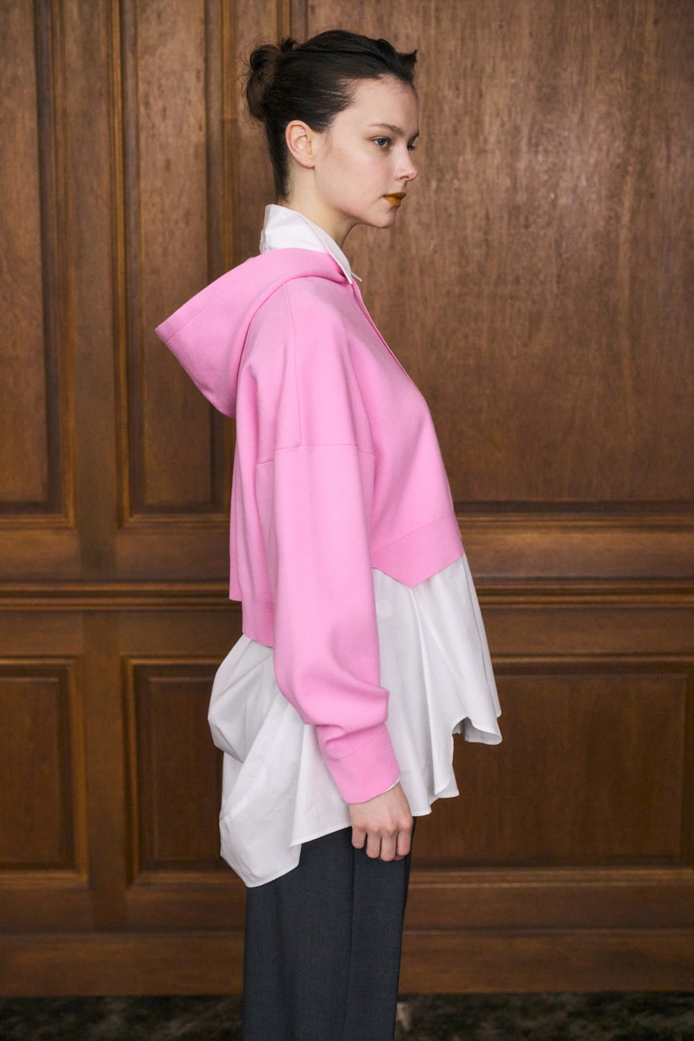 CROPPED HOODED PULLOVER｜38｜BLK｜KNIT WEAR｜ENFÖLD OFFICIAL