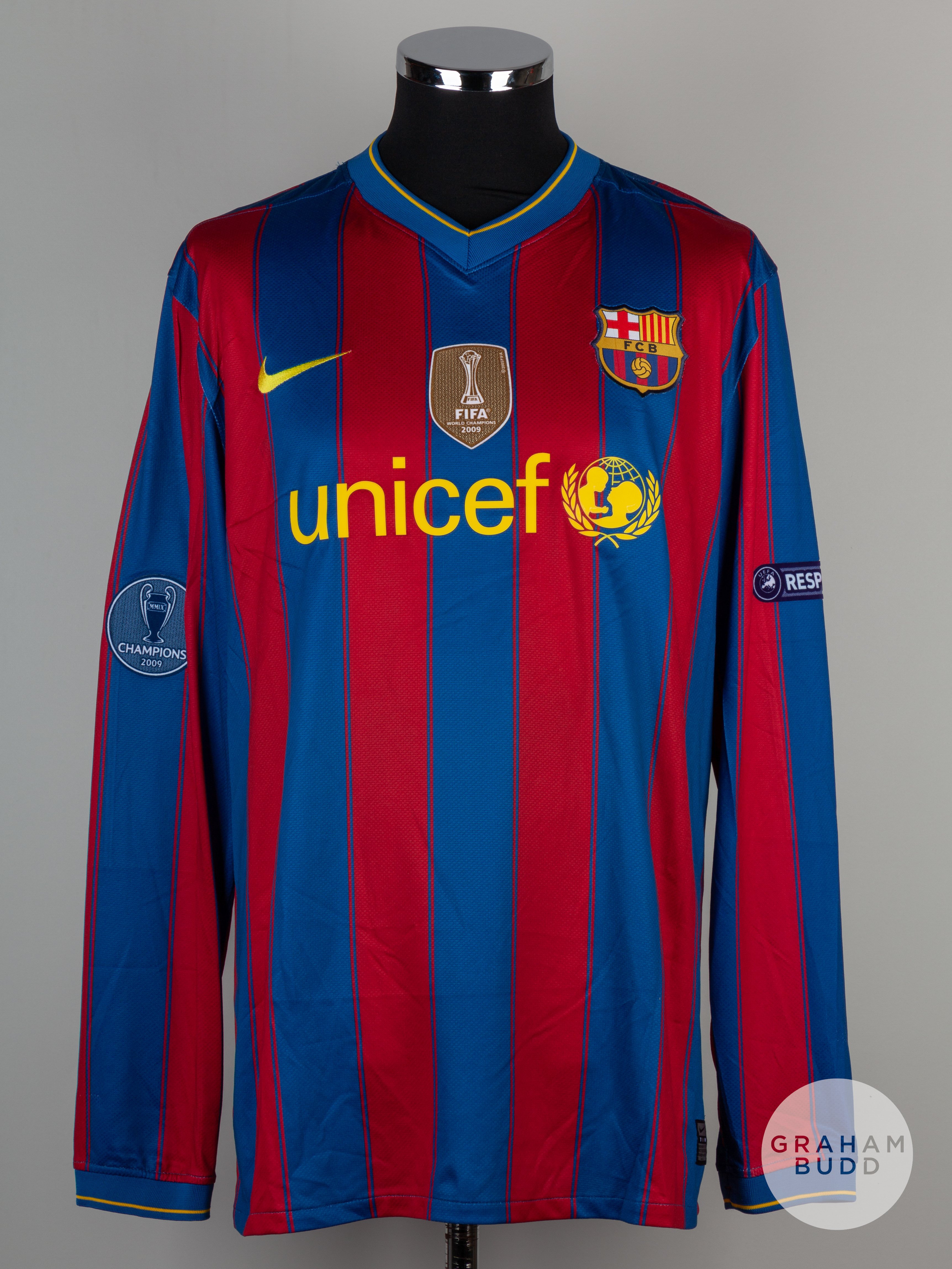 Zlatan Ibrahimovic garnet and blue No.9 Barcelona Champions League