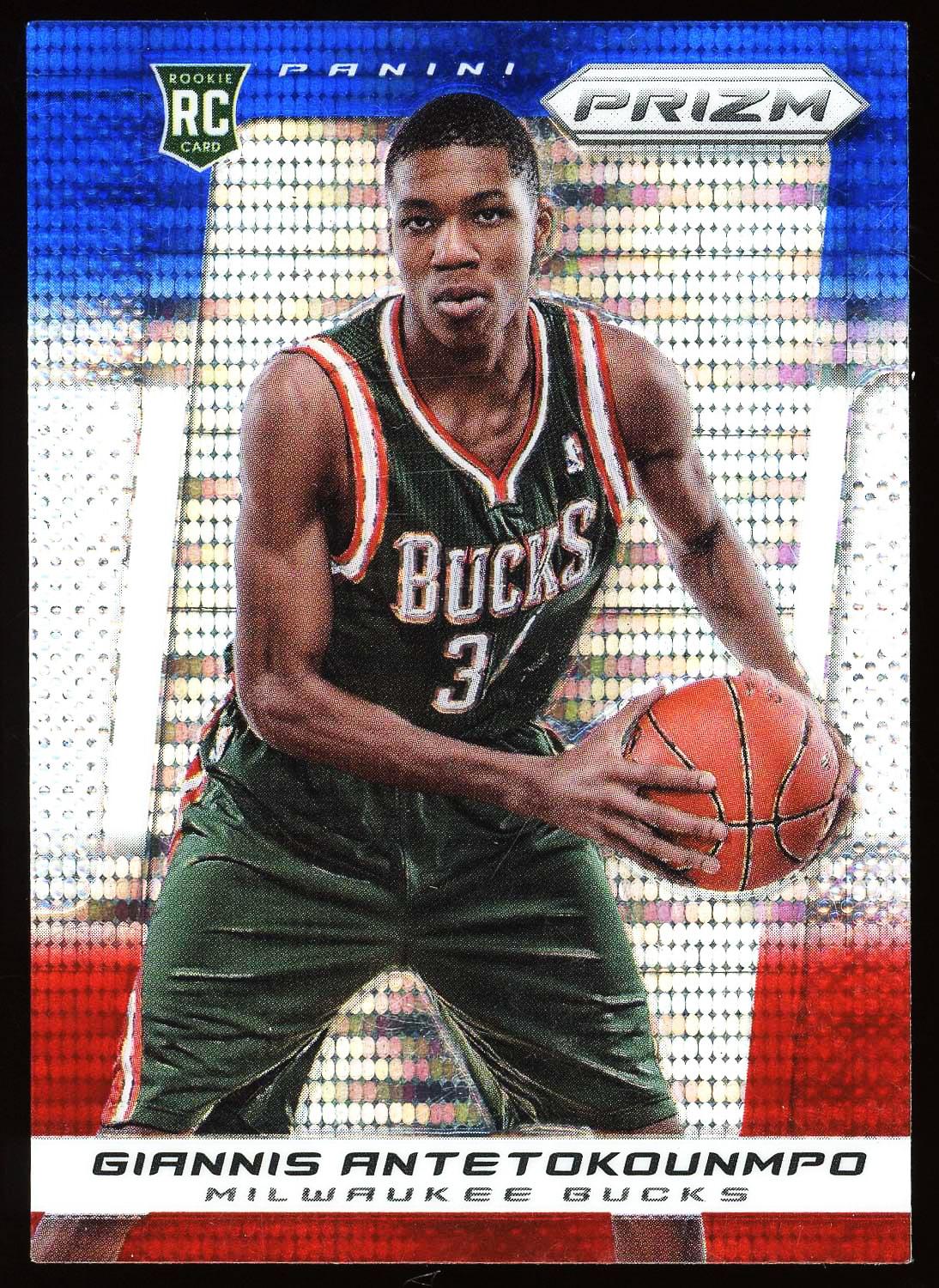 Giannis Antetokounmpo 2013 Panini Prizm Red, White & Blue Rookie