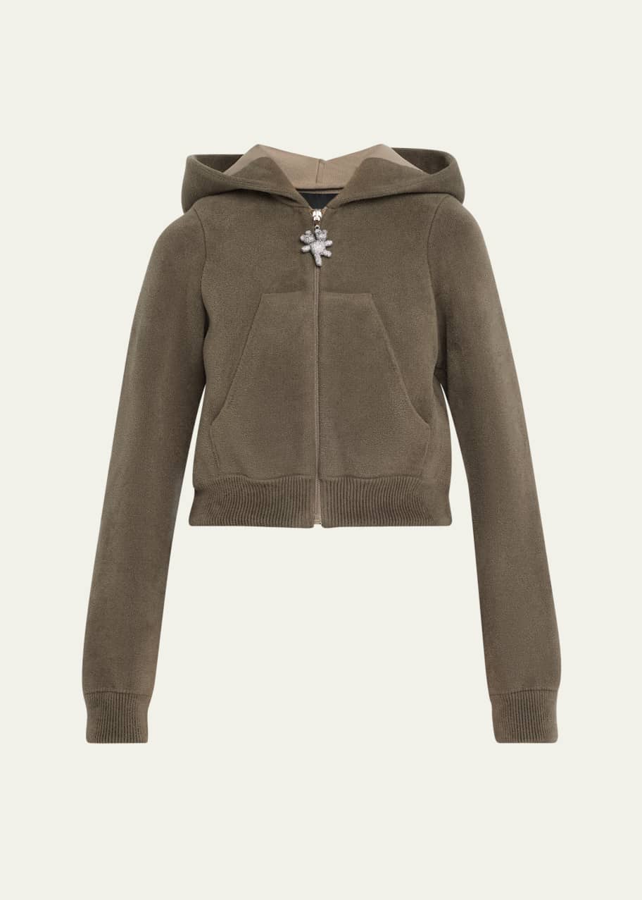 Marc Jacobs Runway Cropped Zip Up Hoodie With Heaven Brand