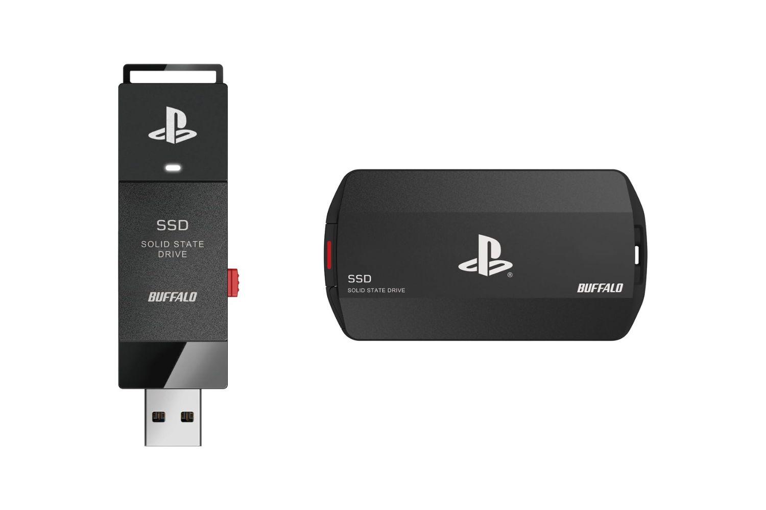 プレステ公式ライセンスつきのバッファローSSDが最安値です。所有欲も