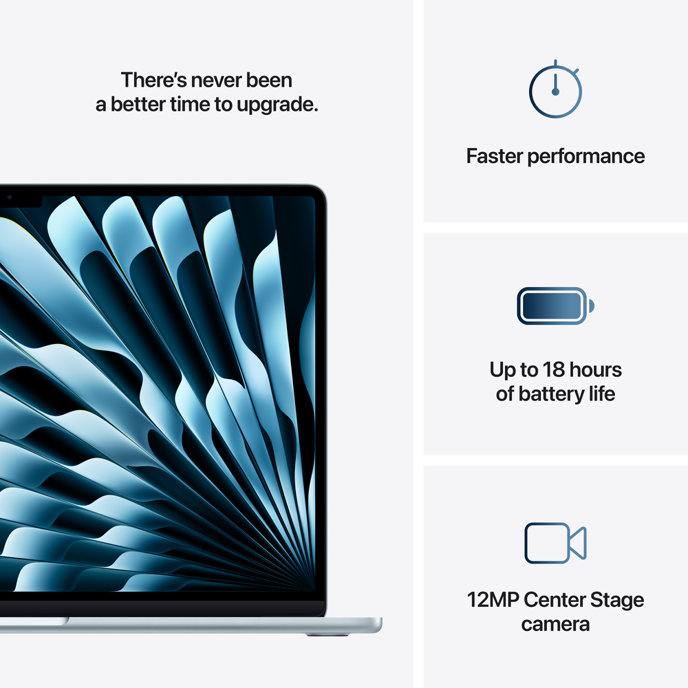 New MacBook Air 15-inch: M4, 16GB, 256GB - Sky Blue | Mac-Ave