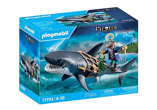 Giant Shark with Pirate - 71793 | PLAYMOBIL®