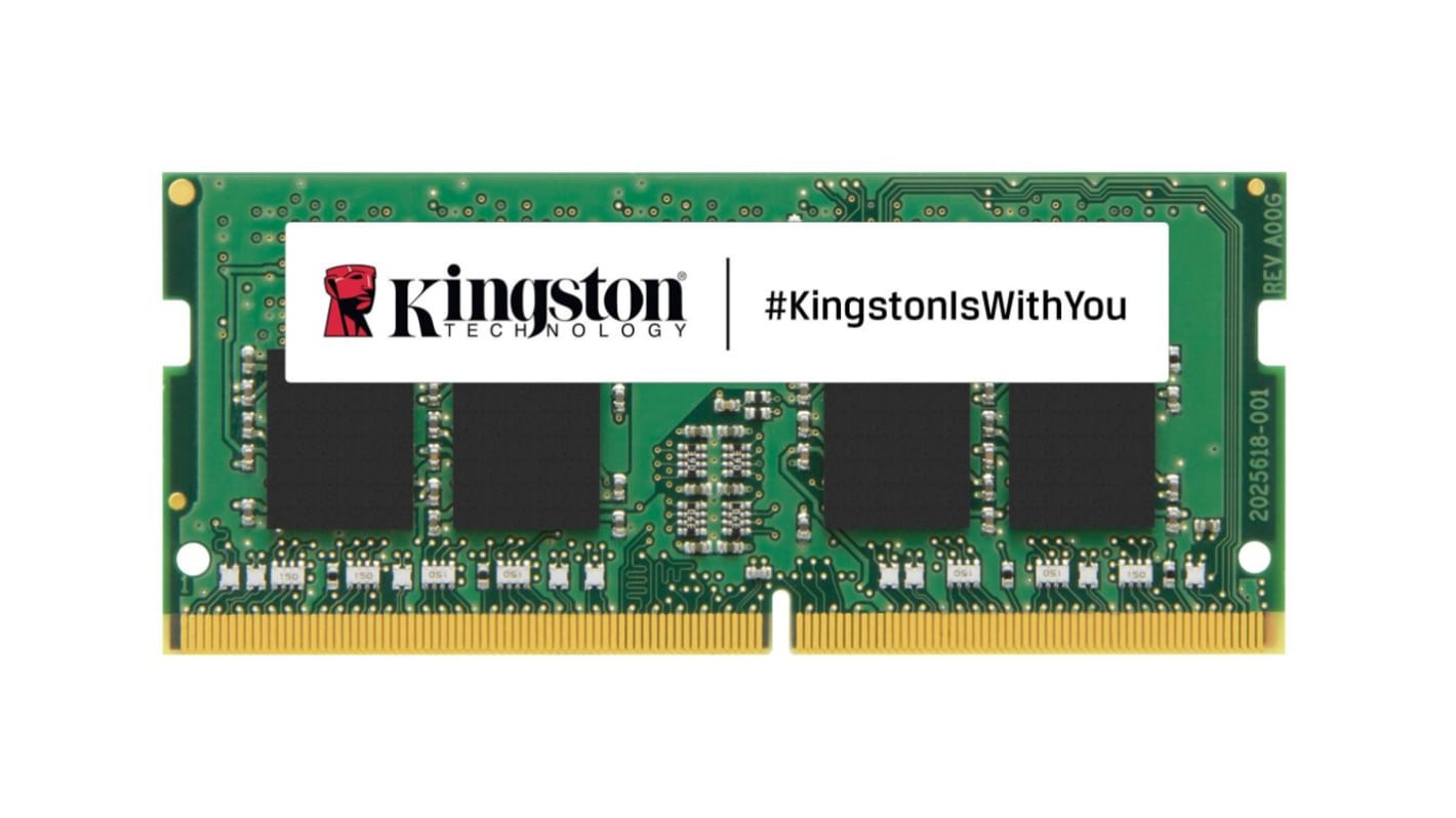 Kingston RAM 8 GB, DDR4 ラップトップ, KVR32S22S6/8 3200 MHz SODIMM