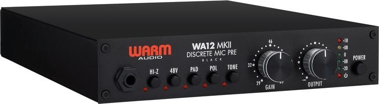 Warm Audio WA12 MKII Microphone Preamp - Black | Sweetwater