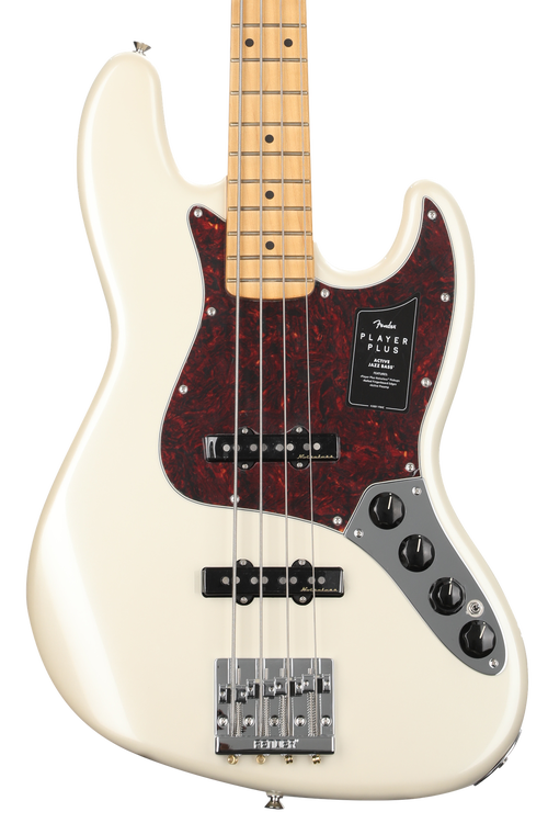 Fender Player Plus Active Jazz Bass - Olympic Pearl with Maple