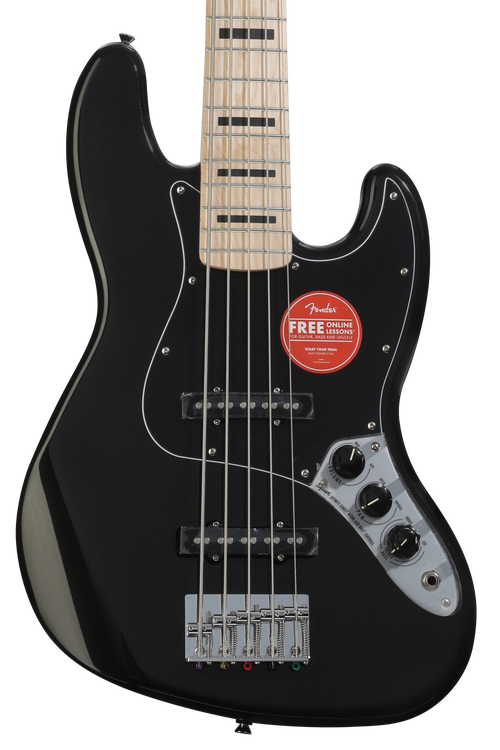 Squier Affinity Series Active Jazz Bass V Amp Essentials Bundle