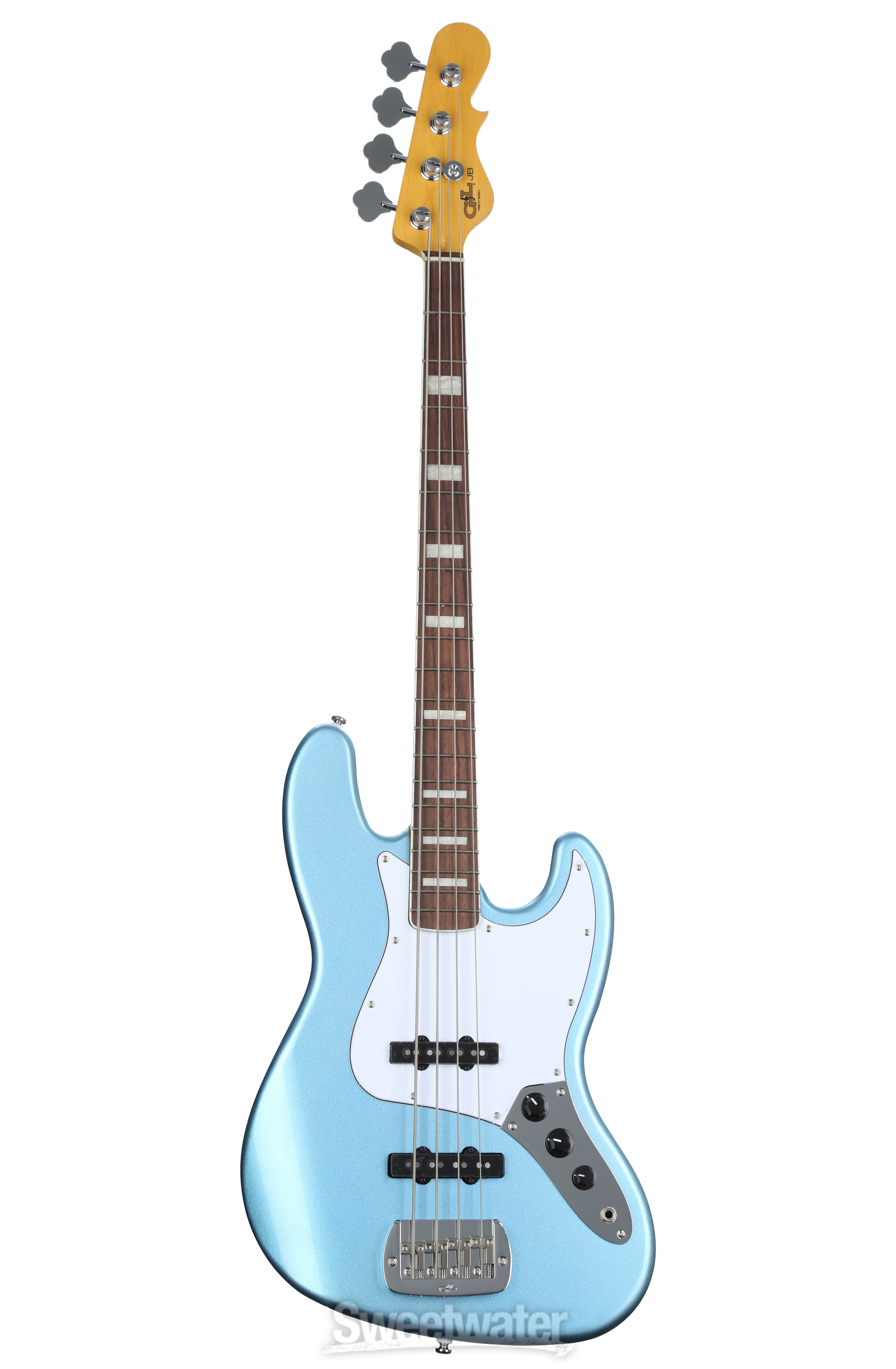 G&L Tribute JB Bass Guitar - Lake Placid Blue | Sweetwater