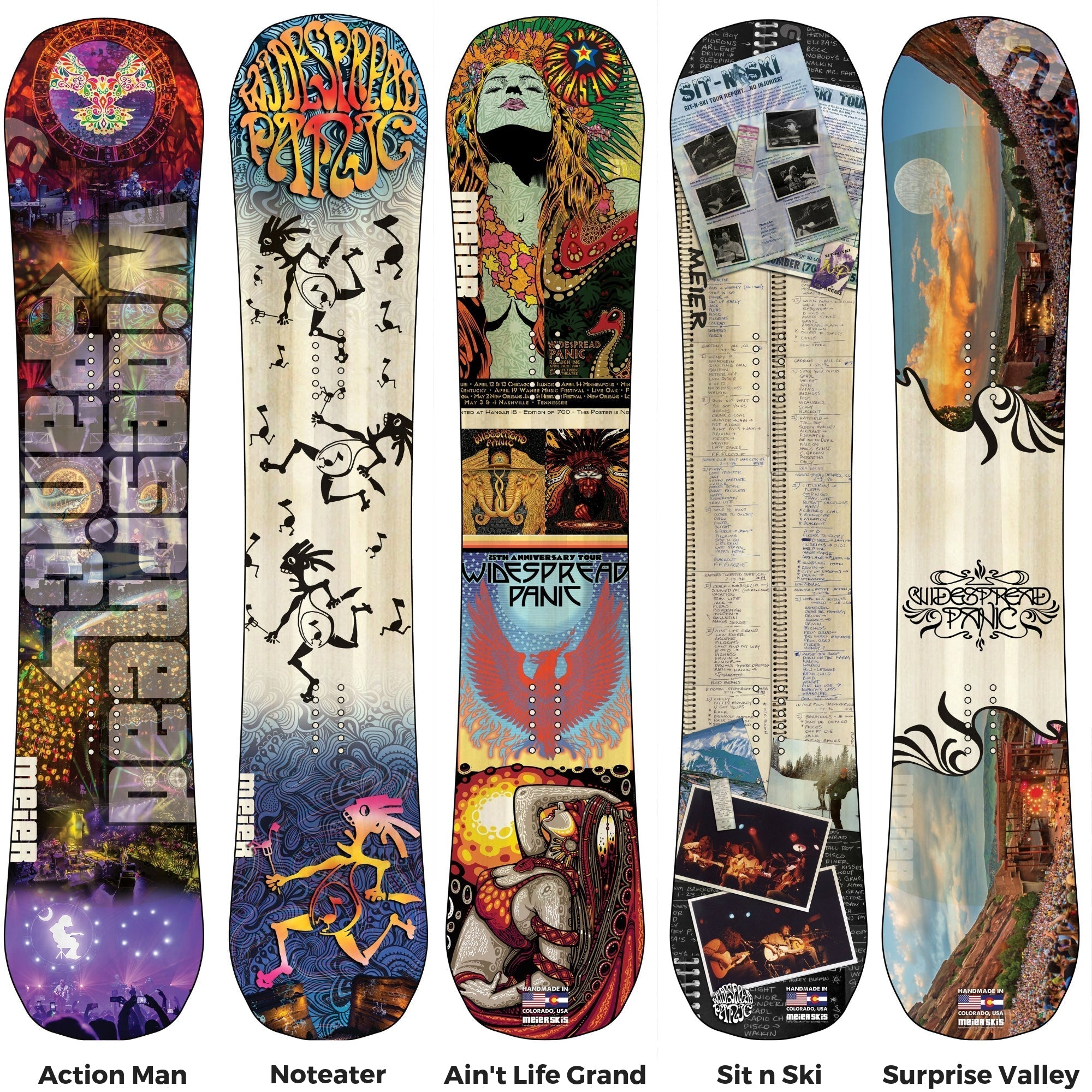 Widespread Panic - Surprise Valley Custom Snowboard - Meier Skis