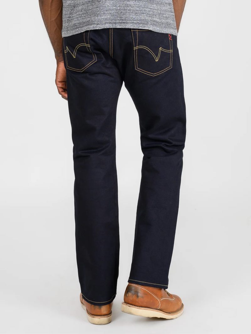 Iron Heart Denim IH-634S-142ib-c Indigo/Black 14oz Selvedge Denim