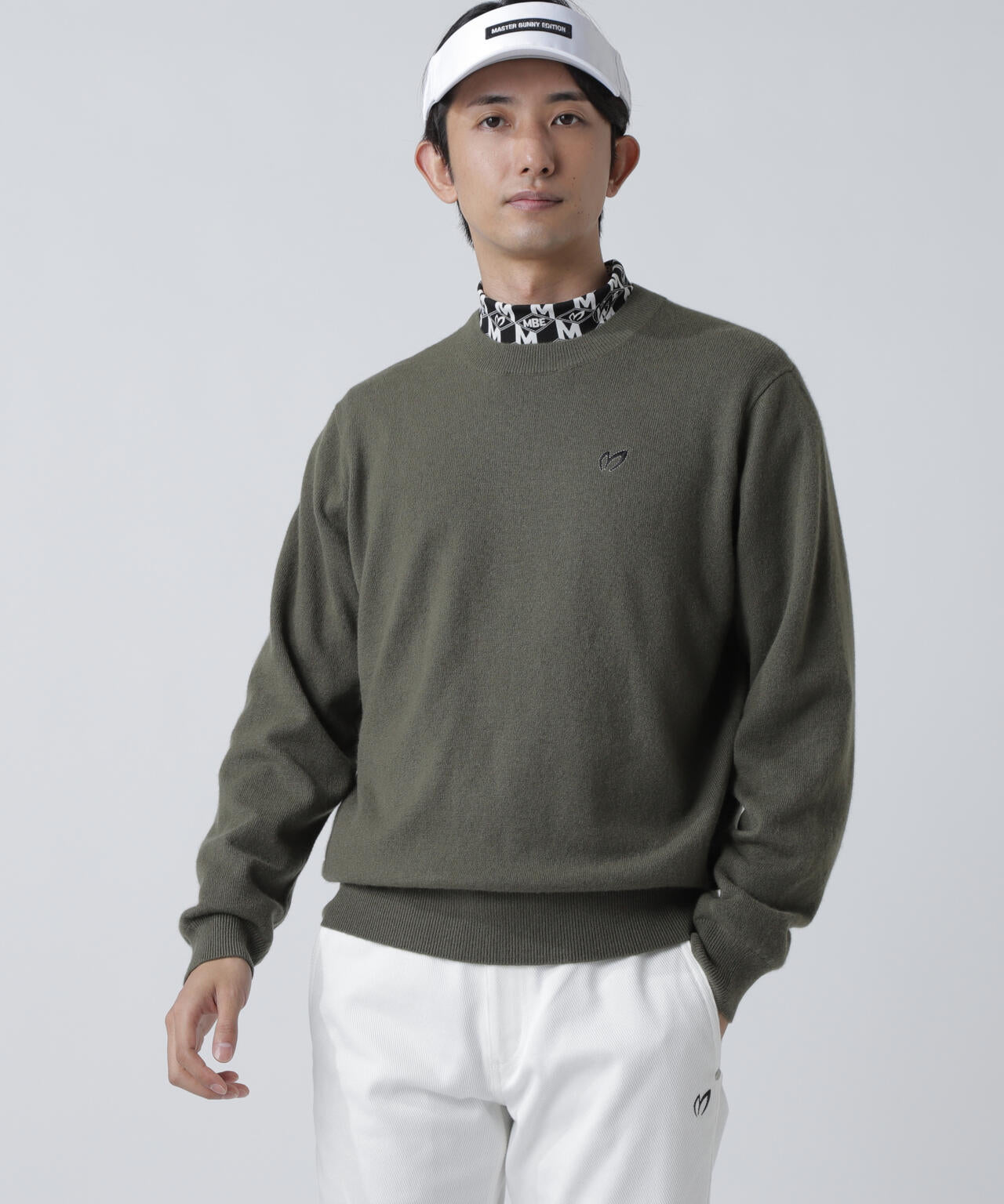 上田桃子プロコラボカラーあり】カシミヤクルーネックニットプル