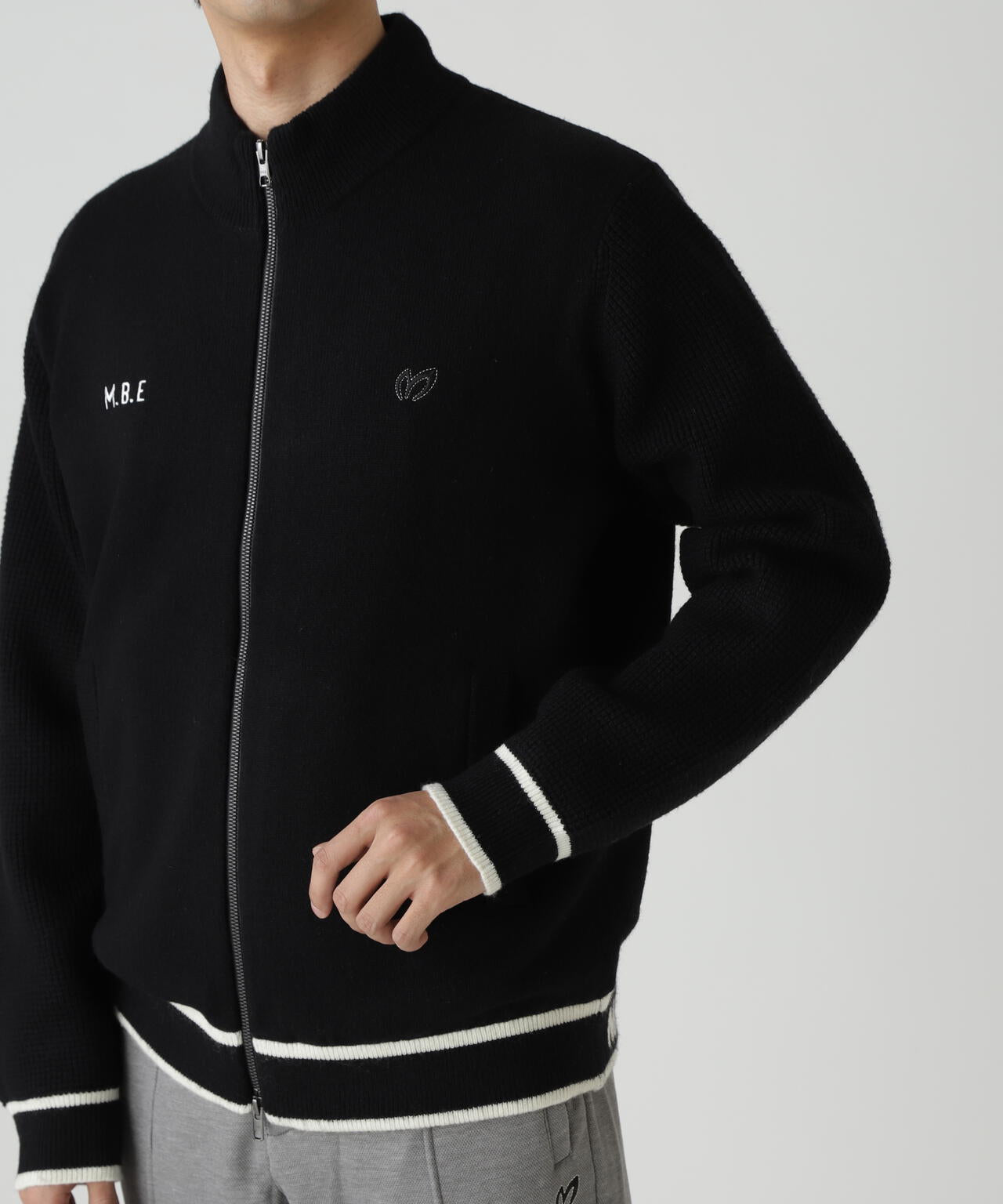 裏付きジップアップニットブルゾン | MASTER BUNNY EDITION（マスター