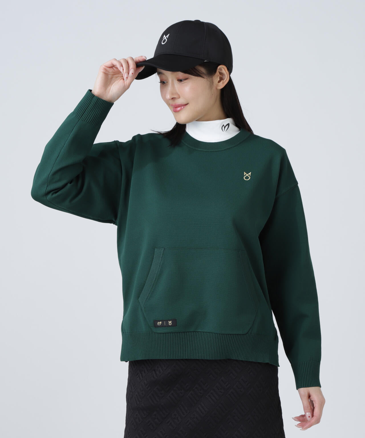 上田桃子プロコラボカラーあり】クルーネックニットプルオーバー