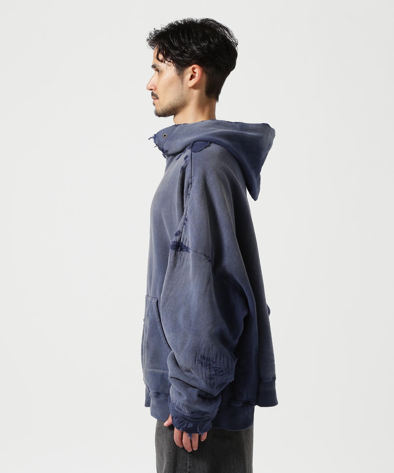 READYMADE/レディーメイド/DOUBLE FACE HOODIE/NAVY | ROYAL FLASH