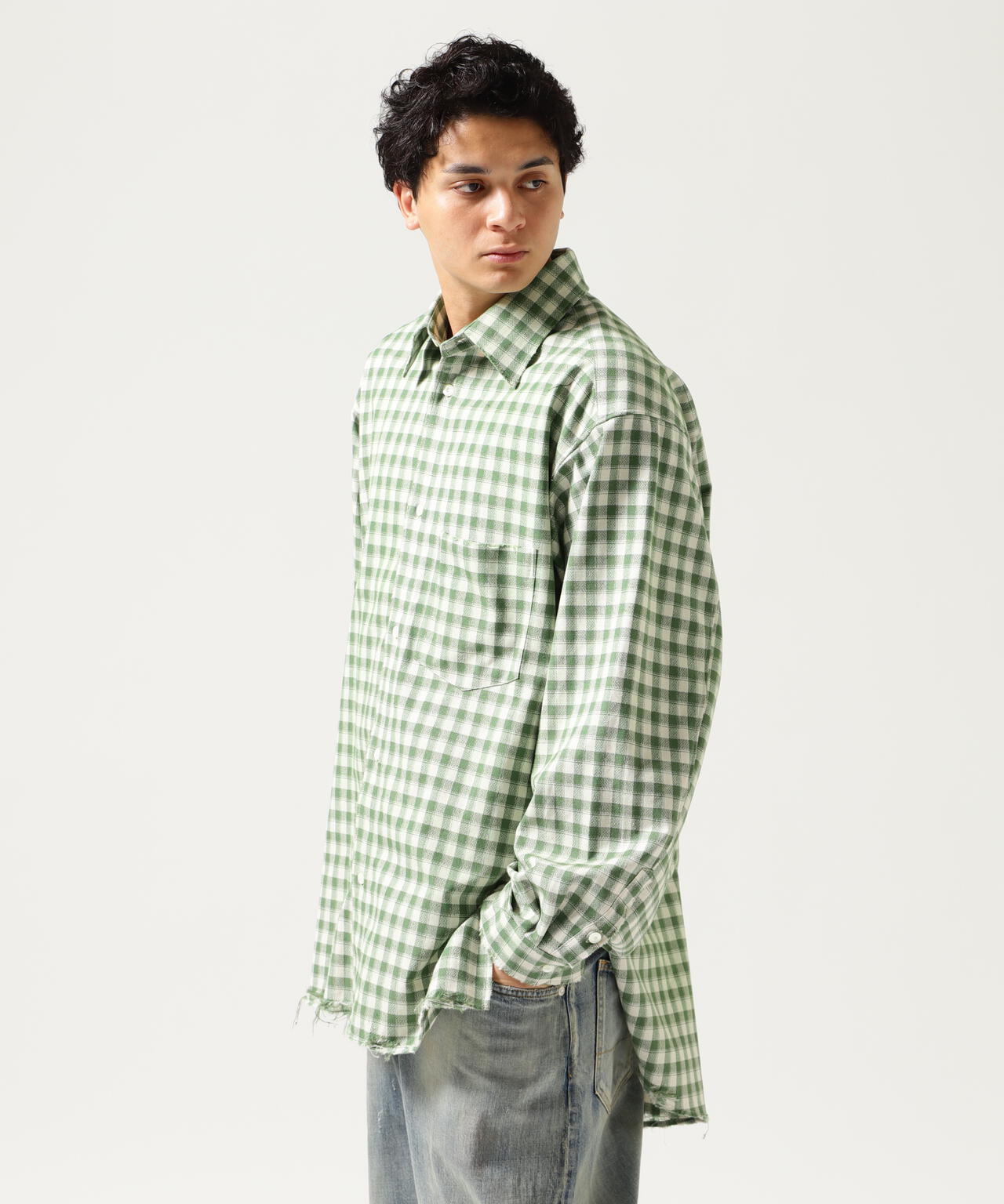 ANCELLM/アンセルム/ C/R CHECK OVER SHIRT/ANCSH55 | GARDEN
