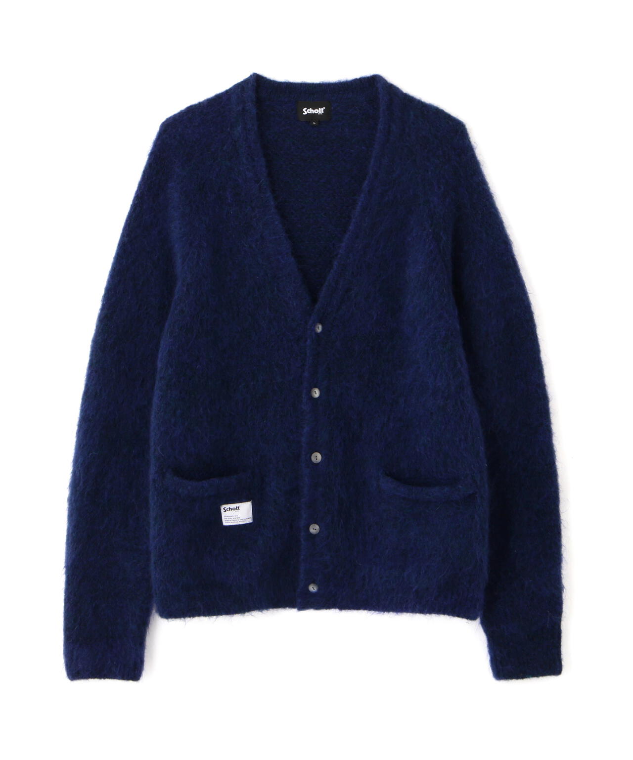 MOHAIR KNIT CARDIGAN/モヘア ニットカーディガン | Schott（ショット