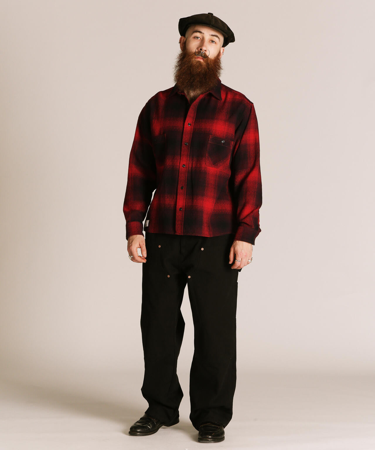 OMBRE CHECK CF LS SHIRT/オンブレ チェック CF LSシャツ | Schott