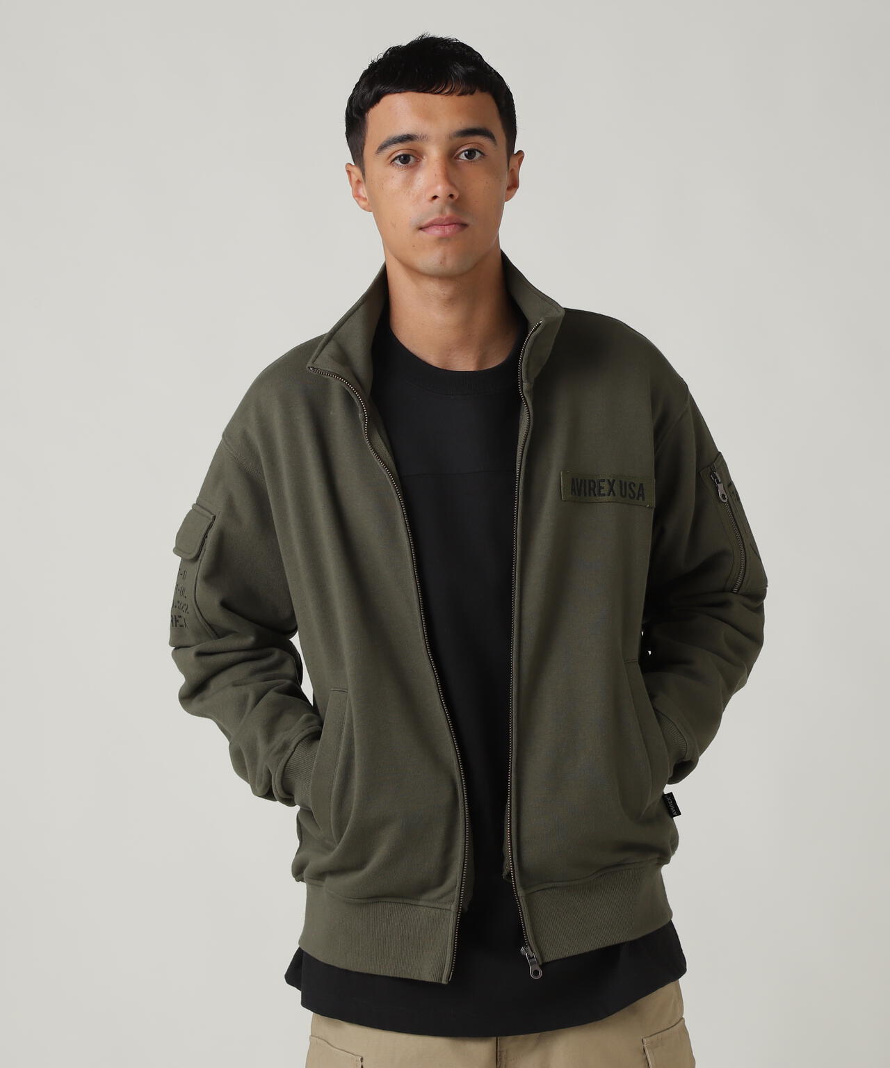 FATIGUE STAND ZIPUP SWEAT / ファティーグ ジップアップ スウェット