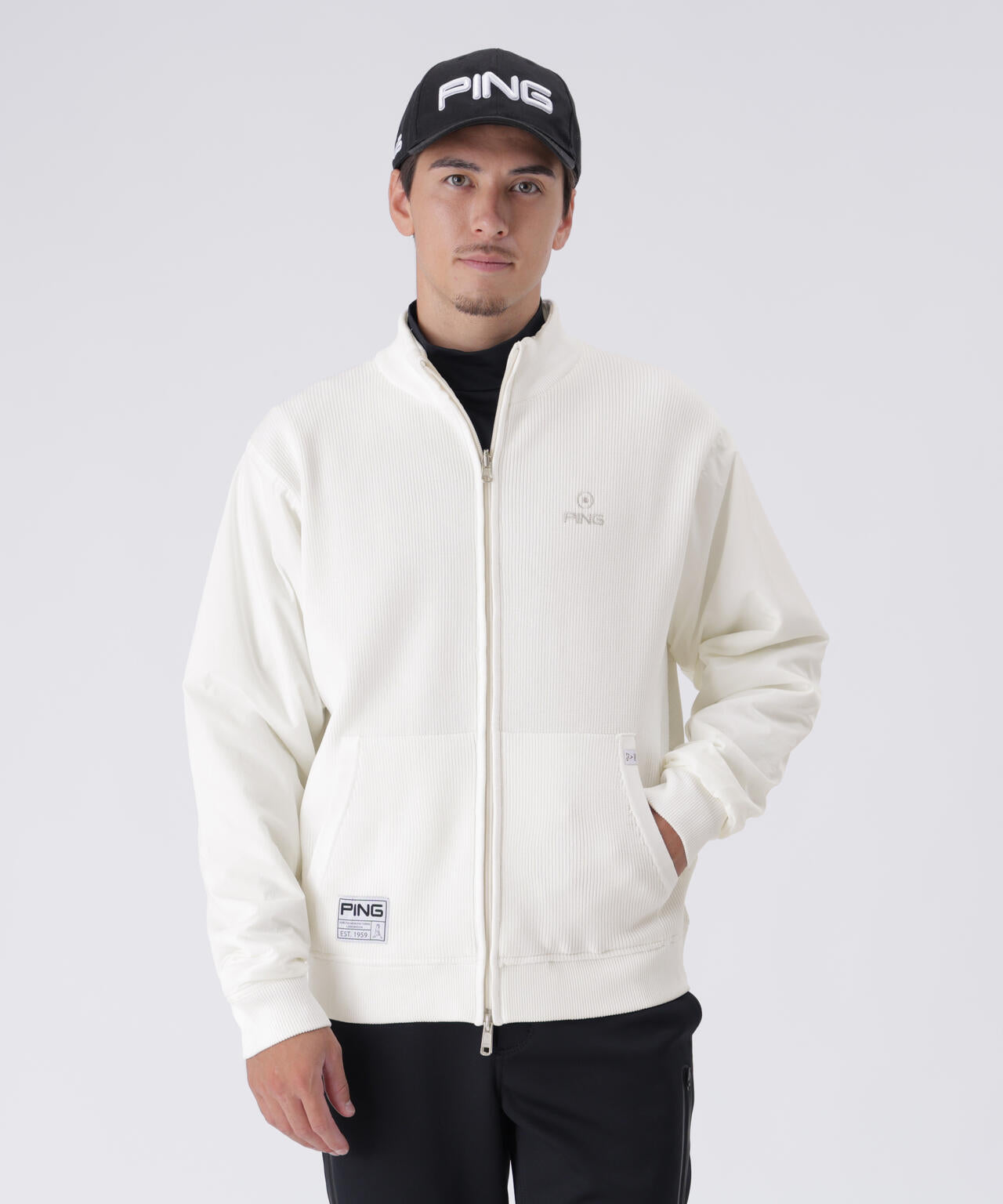 新品 ピン ping フルジップ 撥水 ブルゾン 赤 サイズLL 送料込み 楽天