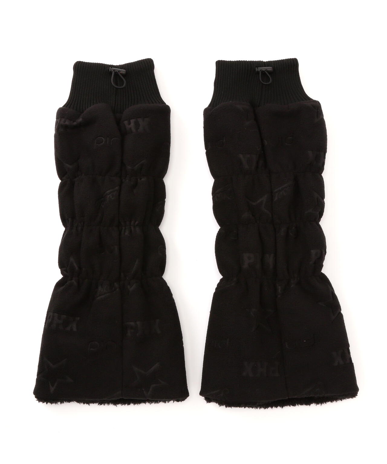 PING APPAREL】フリースエンボス柄レッグウォーマー ＜LADIES LINE