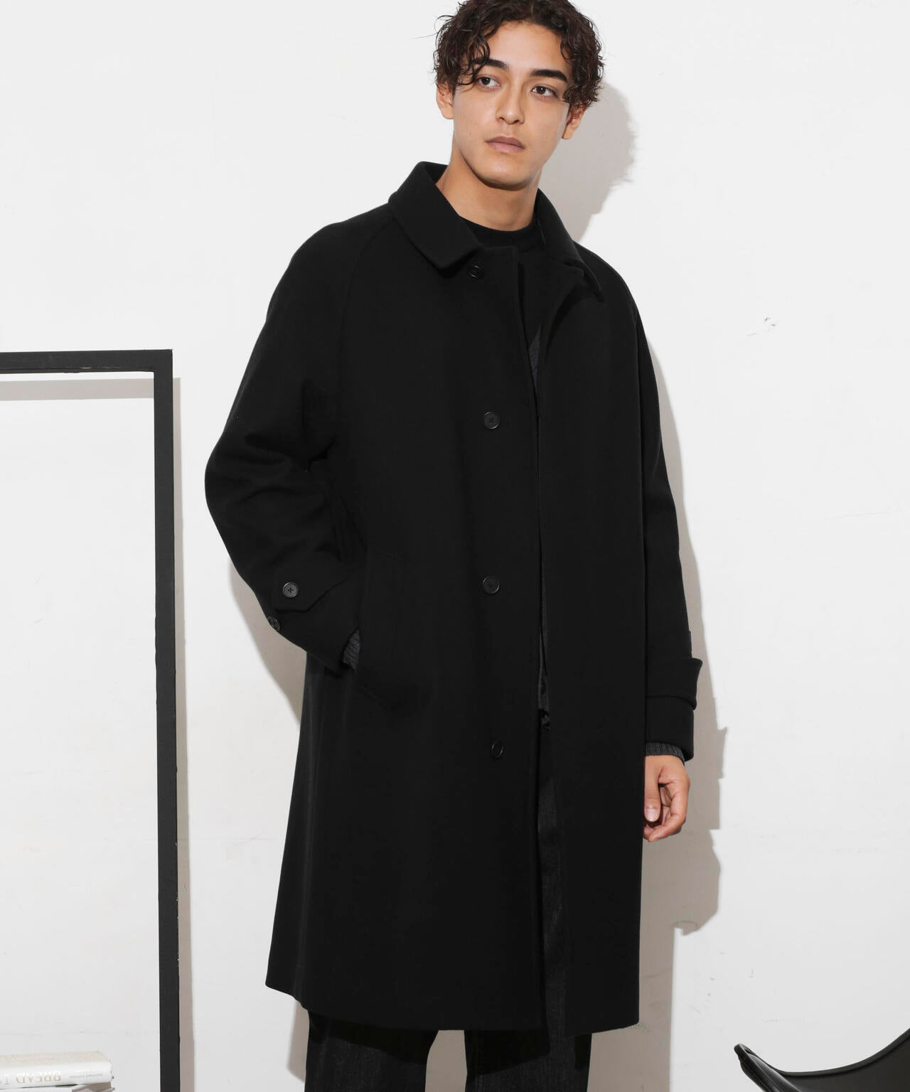 SUPER140'S」ダブルメルトンバルカラーコート | NANO universe（ナノ