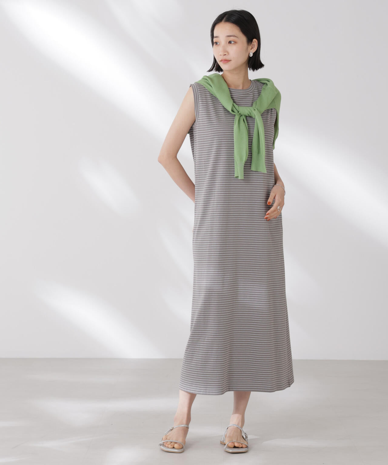 ボーダーノースリーブワンピース | NANO universe（ナノ・ユニバース