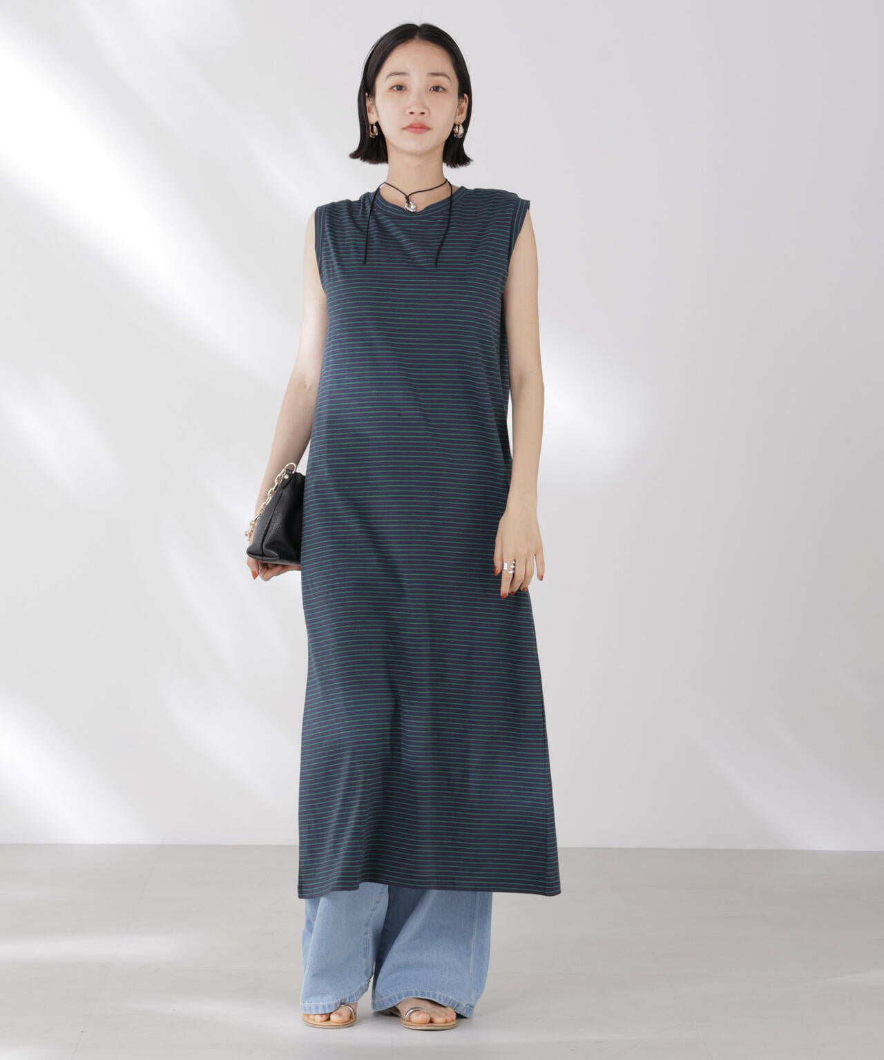 ボーダーノースリーブワンピース | NANO universe（ナノ・ユニバース