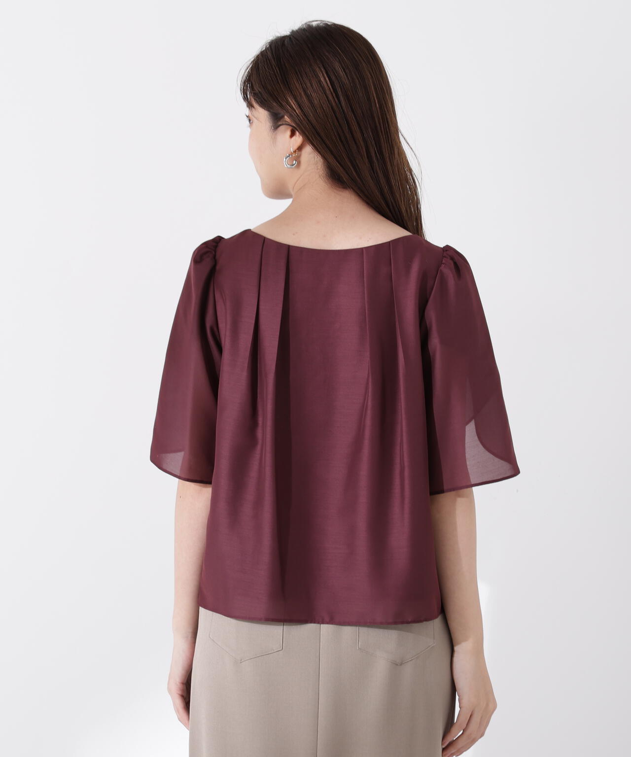 パールポイントフレアスリーブブラウス | PROPORTION BODY DRESSING