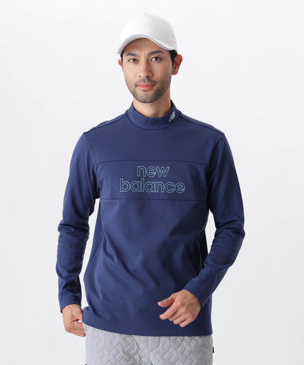 光吸収発熱 長袖 モックネック プルオーバー (MENS) | new balance