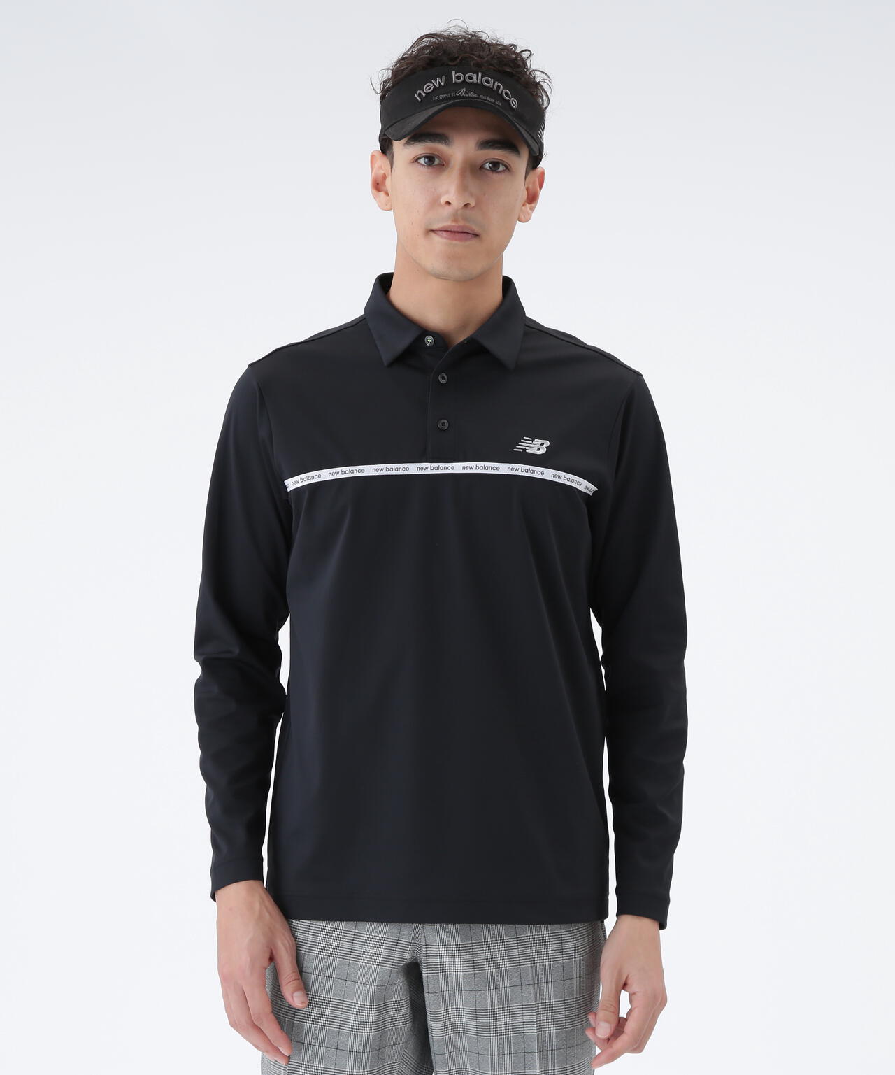 保形性 ストレッチ 長袖 カラーシャツ (MENS) | new balance golf