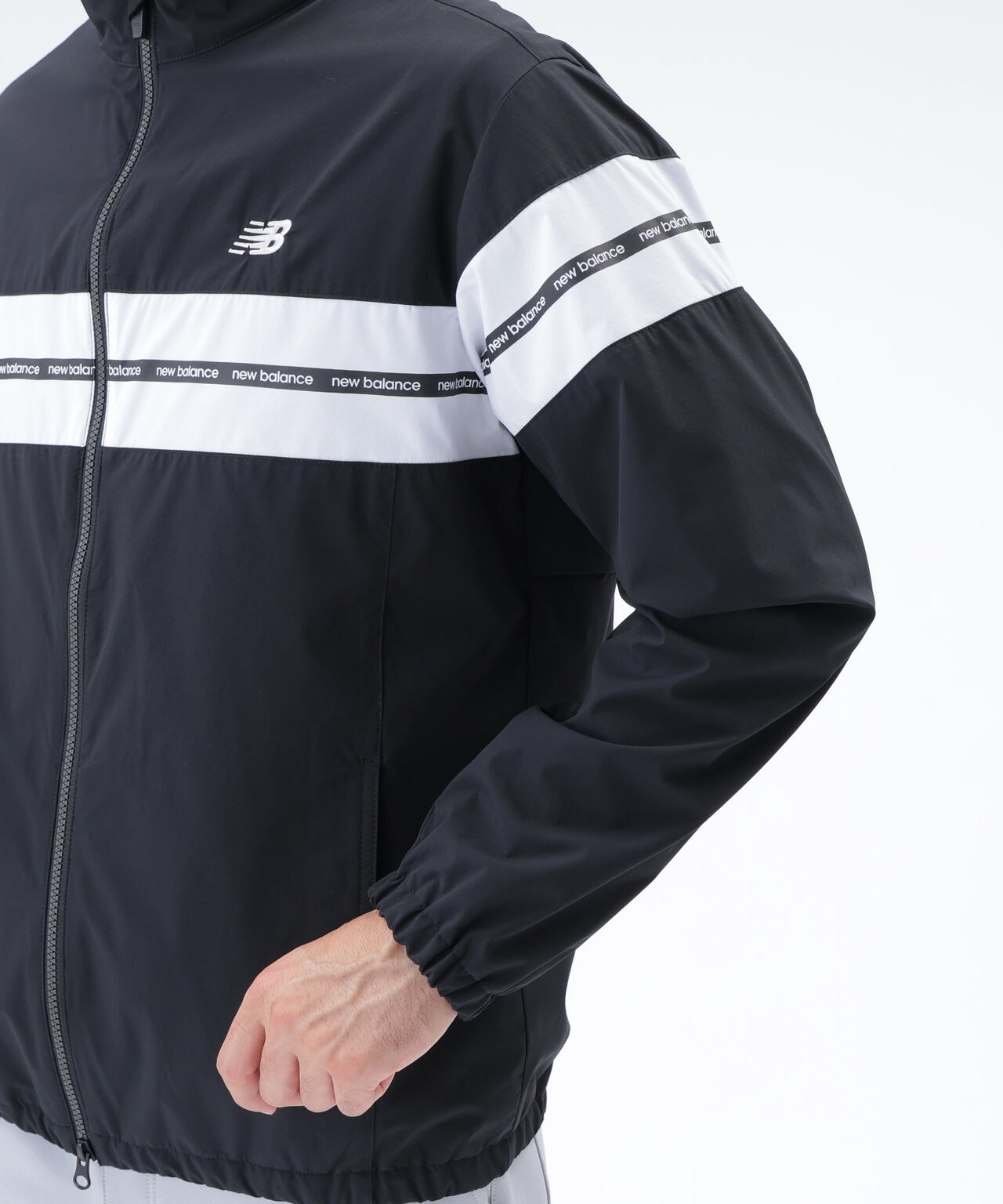 撥水 ストレッチ フルジップ ウインド ブルゾン (MENS) | new balance