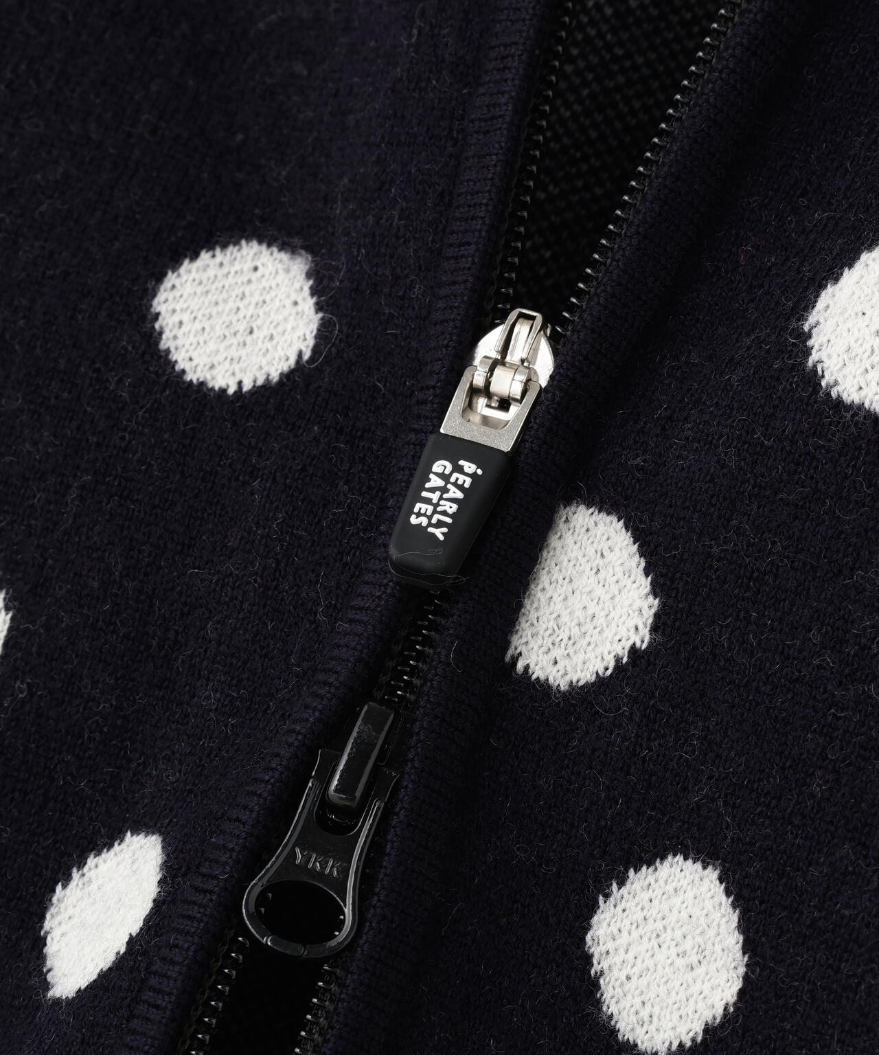 14Gダブルジャガードカシミヤ混フルジップニットフーディベスト