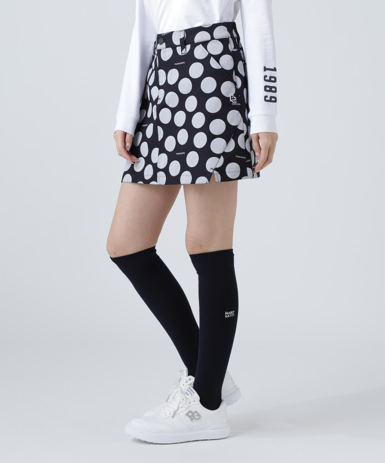 PEARLY GATESビオ花柄 Peストレッチカルゼスカート ビオ花柄 Pe