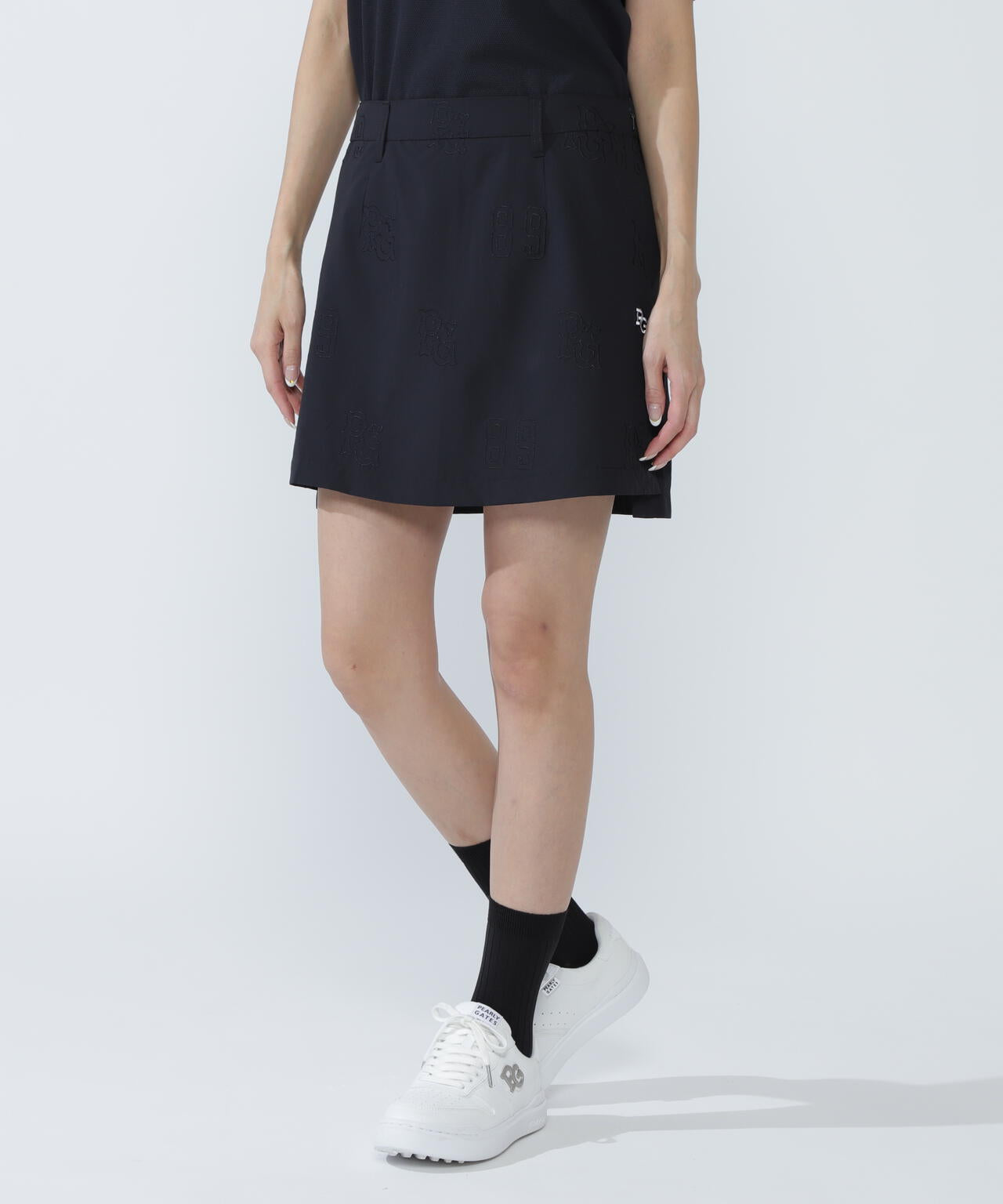 Peロゴ柄刺繍スカート | PEARLY GATES（パーリーゲイツ） ｜【公式