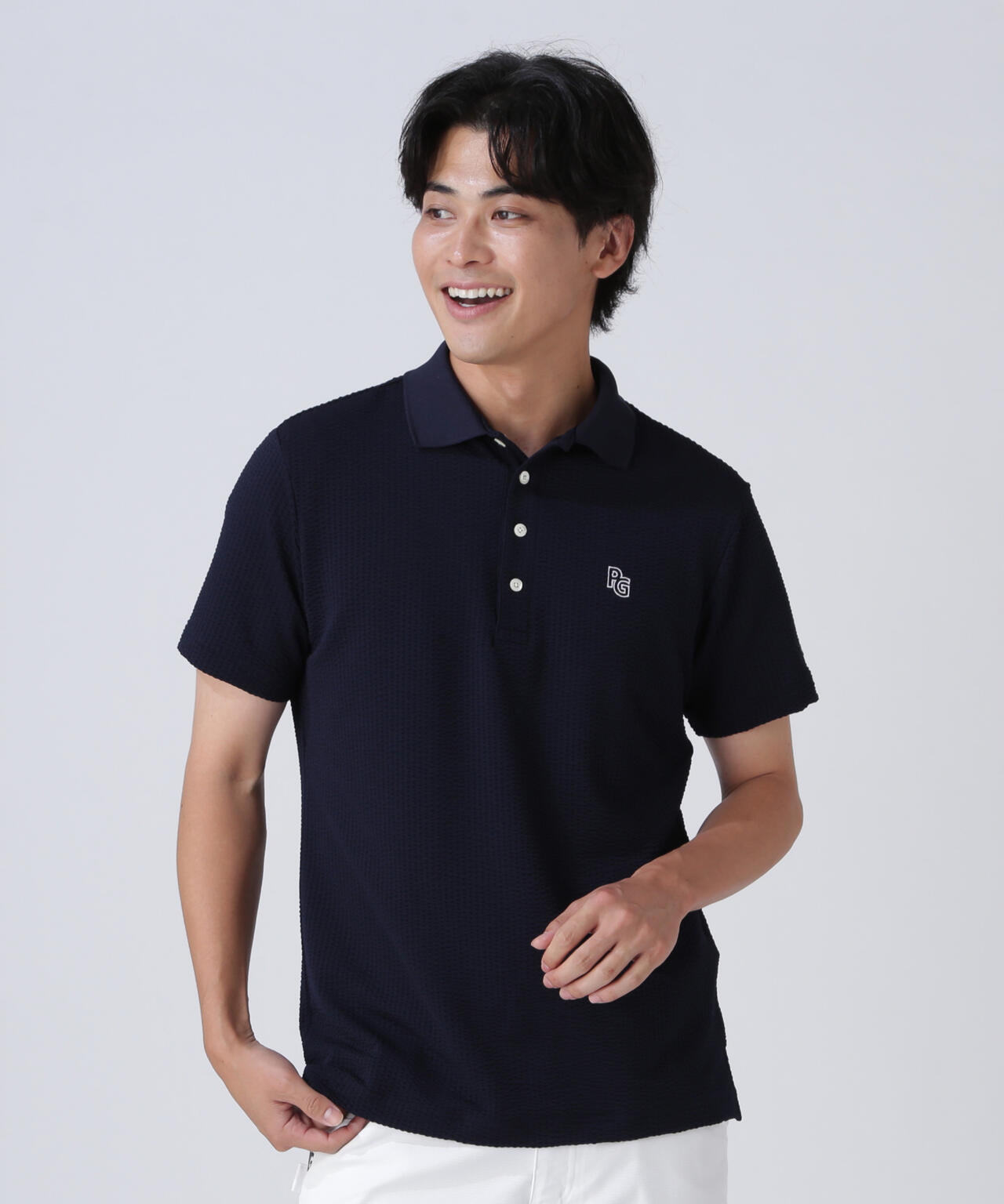 サッカーストライプ半袖ポロシャツ | PEARLY GATES（パーリーゲイツ