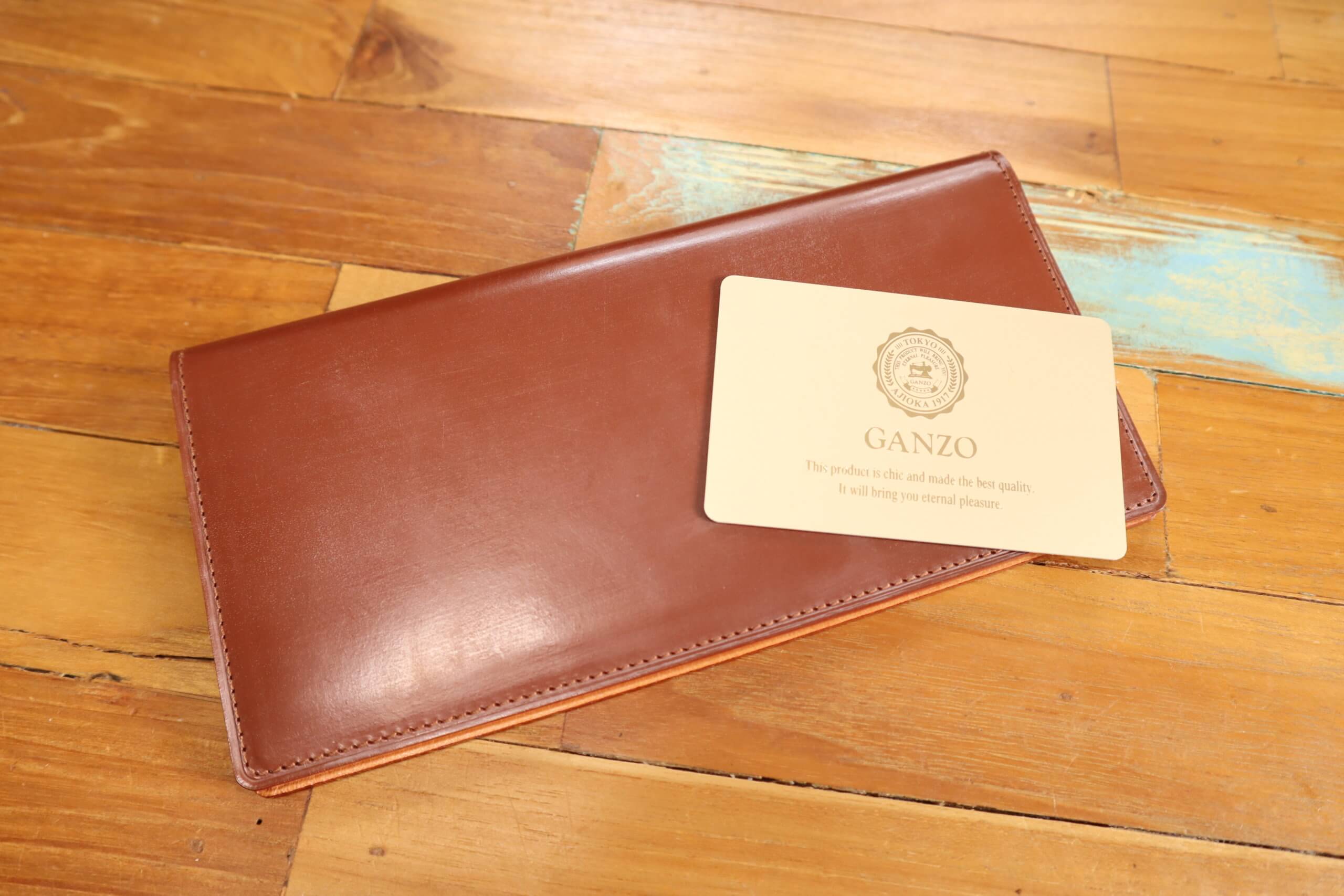 レビュー】GANZO（ガンゾ）シンブライドル マチ無し長財布【スーツの