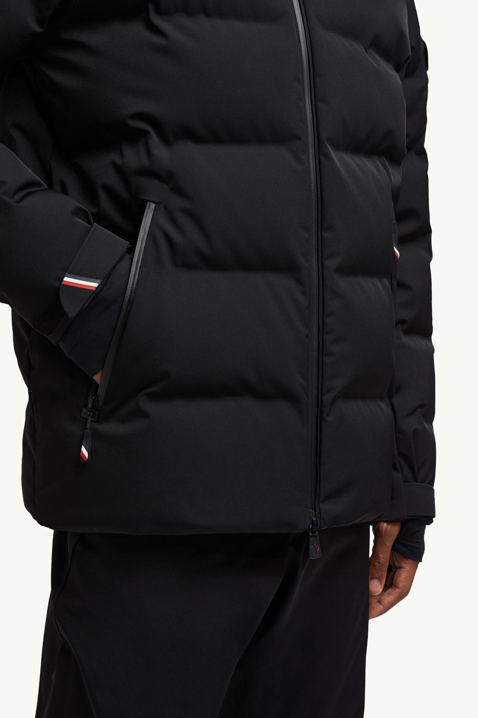 Black Montgetech Hooded Insulated Ski Jacket - Short Down Jackets