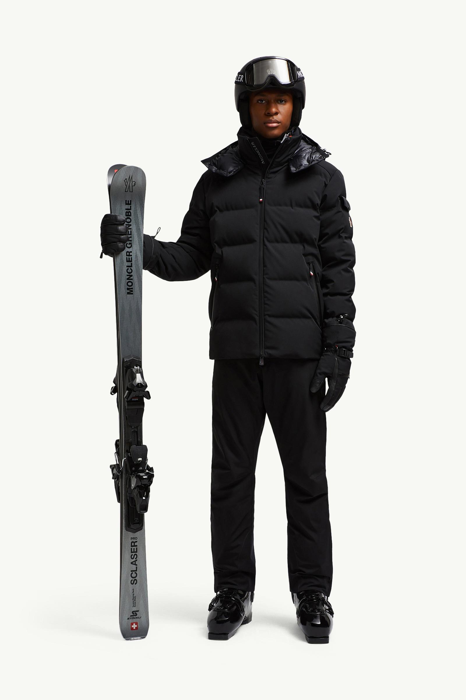 Black Montgetech Hooded Insulated Ski Jacket - Short Down Jackets