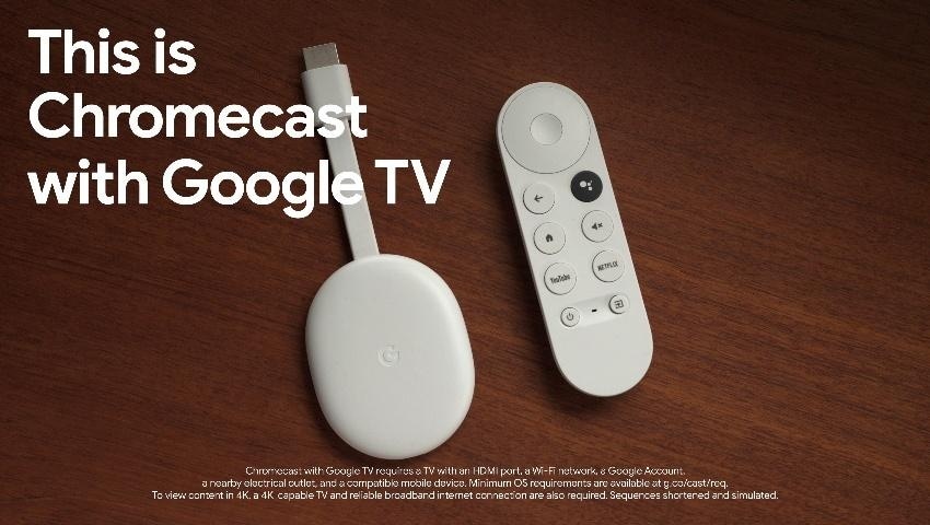 Google Chromecast with Google TV 4K HDR Streaming Media Player