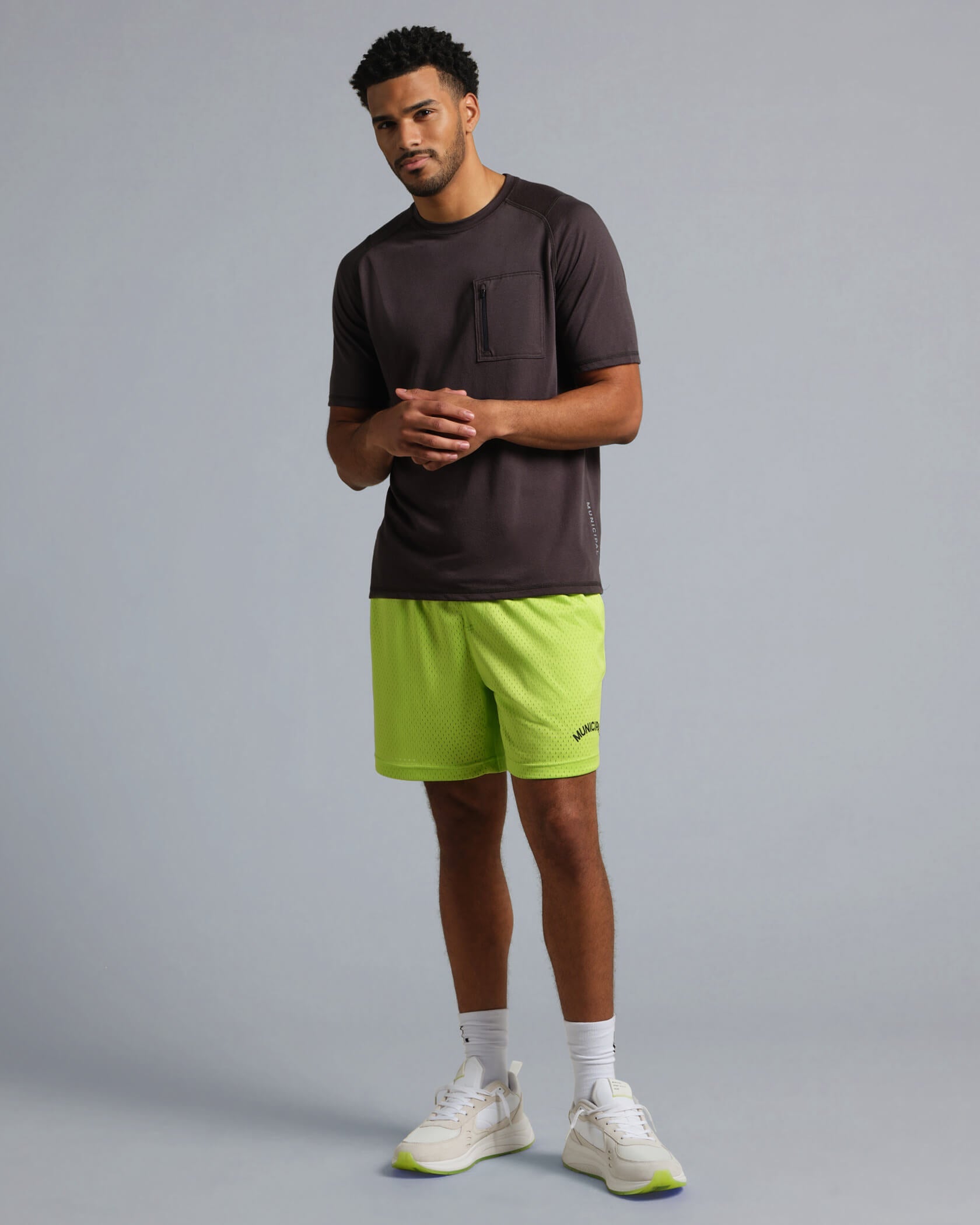 Field Day Shorts in Lime | MUNICIPAL