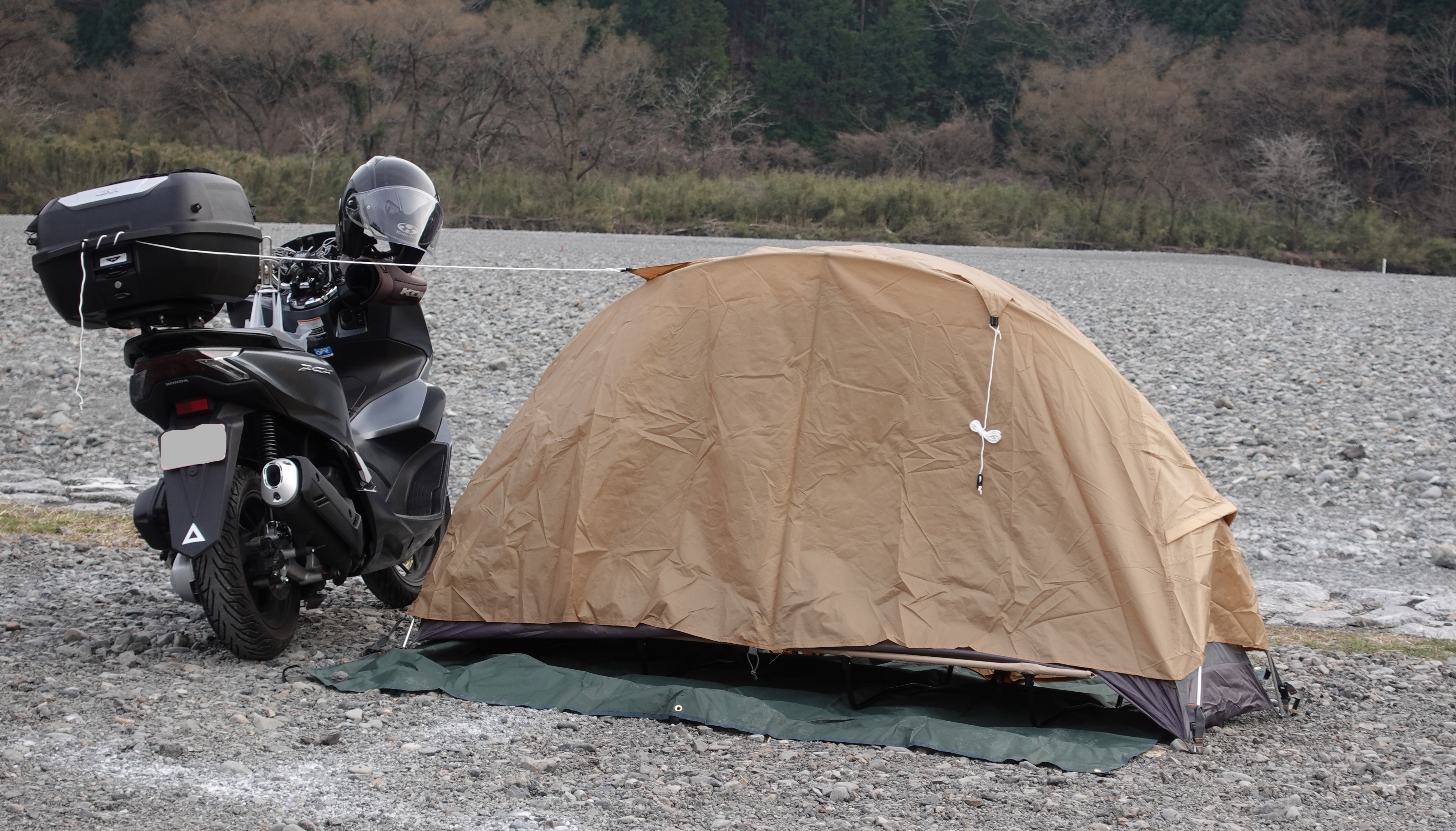 バンドック・ソロドーム1はバイク・自転車乗り向けの小型軽量テントだ