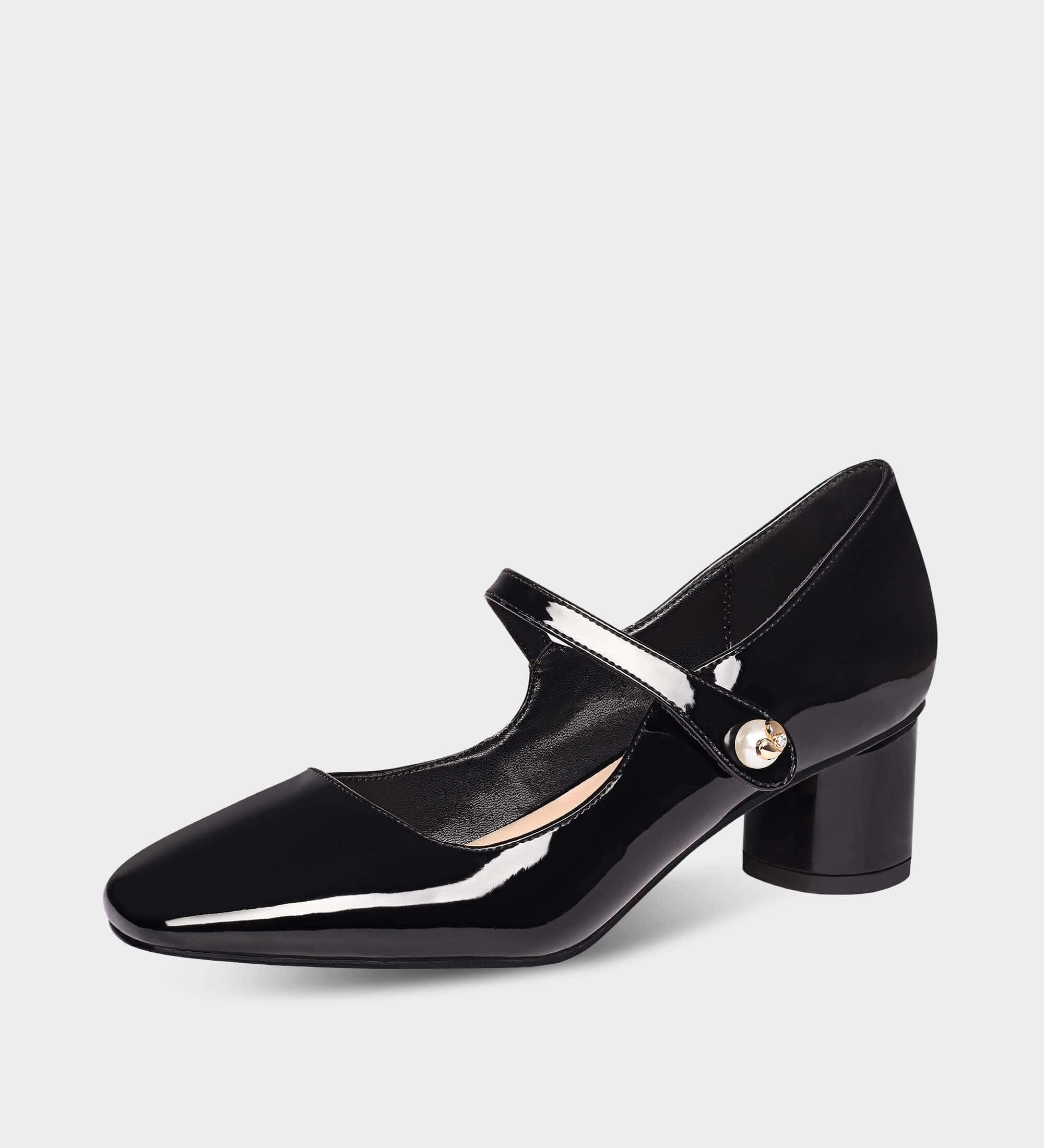 Square Toe Mary Jane Pumps | MUCCCUTE