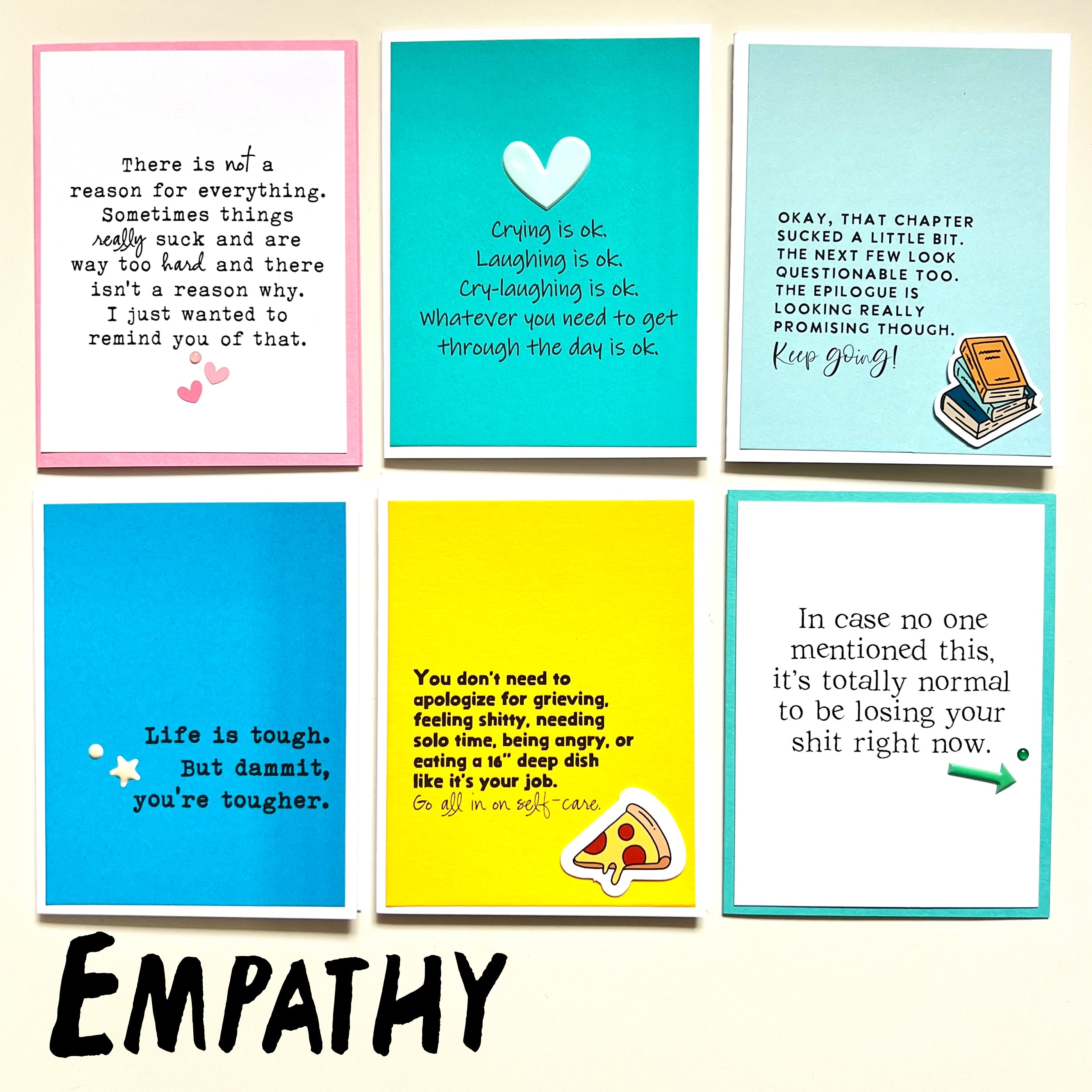 6-Card Value Pack: Empathy Set – Muddy Mouth Cards