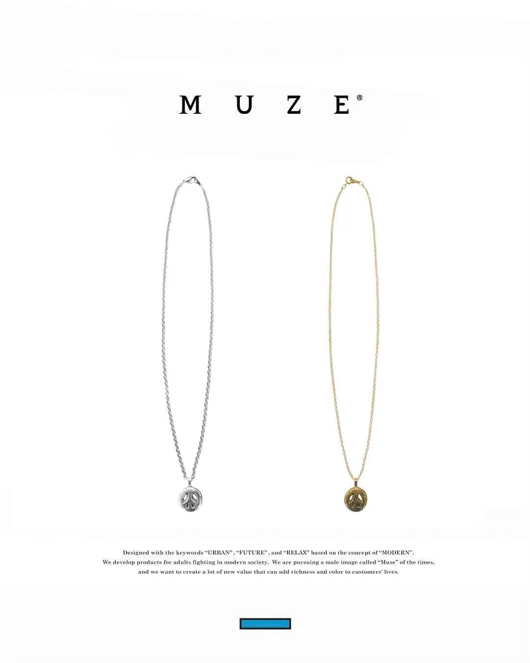 MUZE - MUZE PEACE NECKLACE(GOLD) ミューズ ピース ネックレス