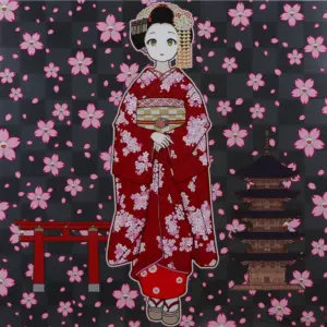 春の京都の舞妓さん | 村上隆 （ムラカミタカシ） | 百貨店クオリティ