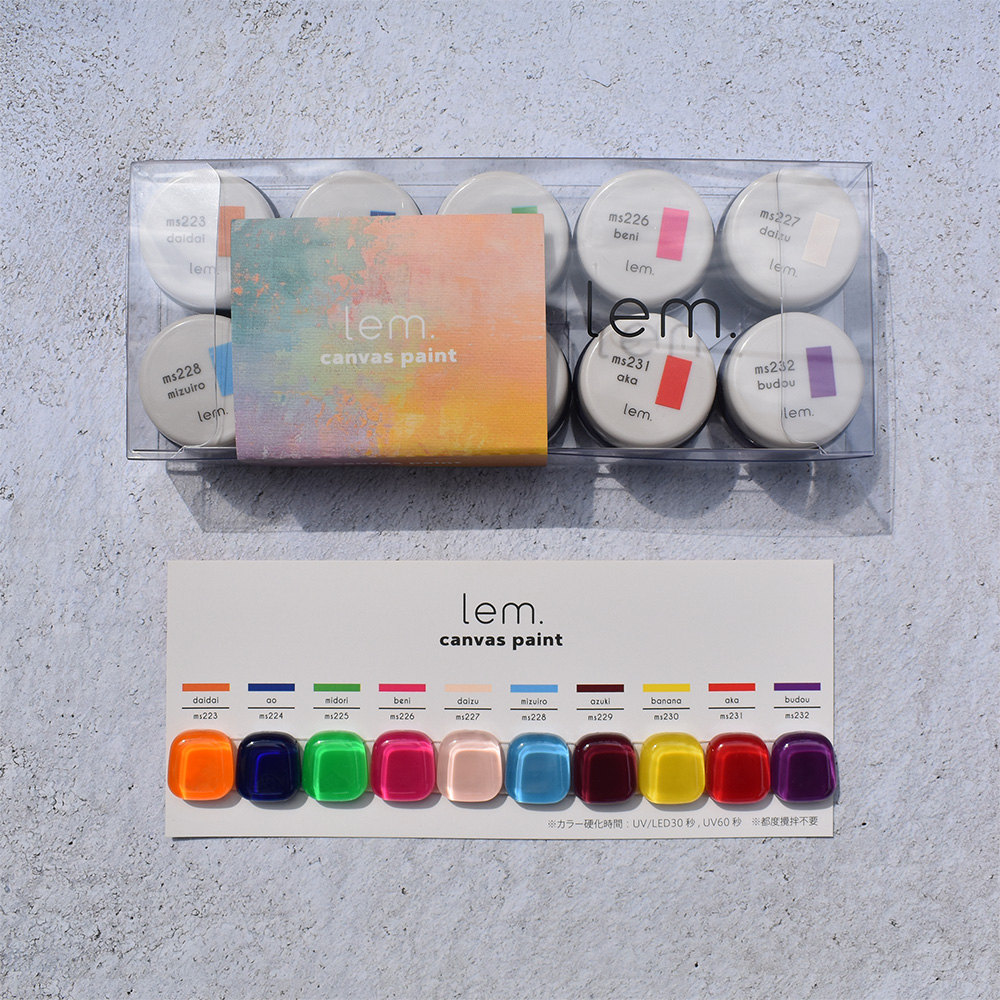 lem. カラージェル 3g キャンバスペイント10色セット / NESオンライン